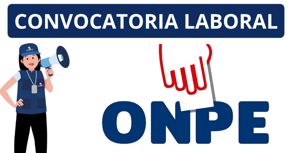 Convocatoria ONPE 2026